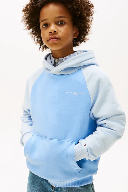 Дитяча кофта Tommy Hilfiger блакитний KS0KS00632.9BYA