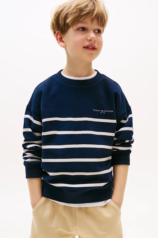 Chłopiec Tommy Hilfiger bluza dziecięca KS0KS00633.116.122.9BYA granatowy