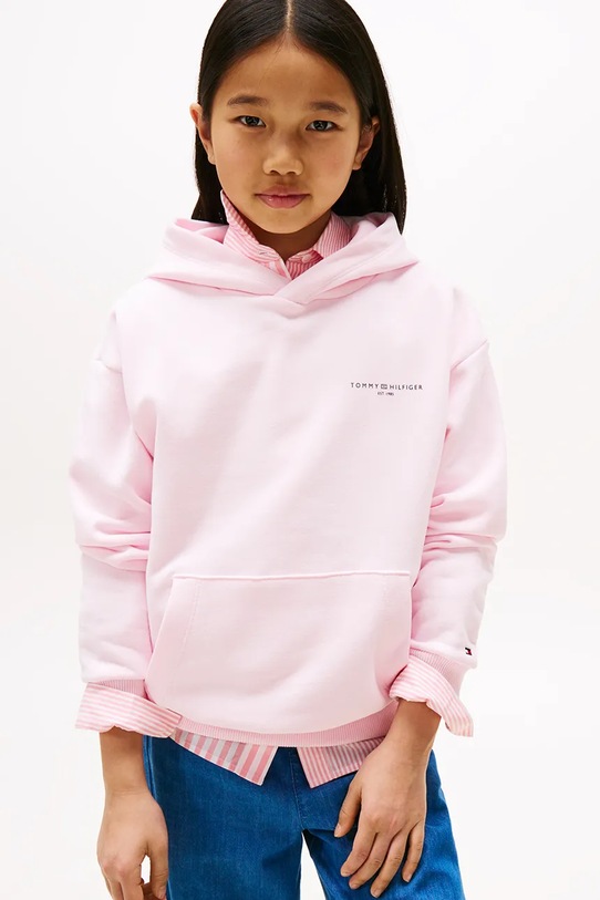 Tommy Hilfiger gyerek felső sima rózsaszín KS0KS00595.104.122.9BYA