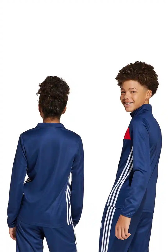 Detská mikina adidas Performance JD0566 tmavomodrá