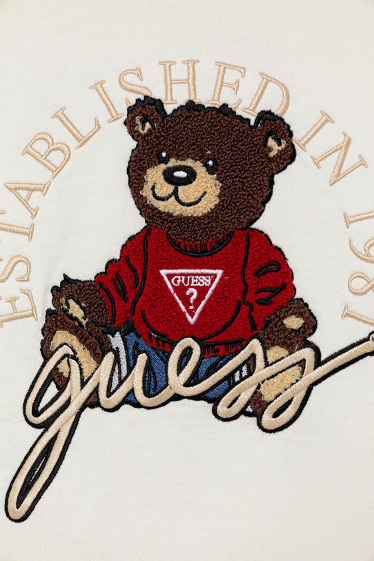 Chłopiec Guess bluza bawełniana dziecięca H5YJ00.KAX74.9BYA beżowy