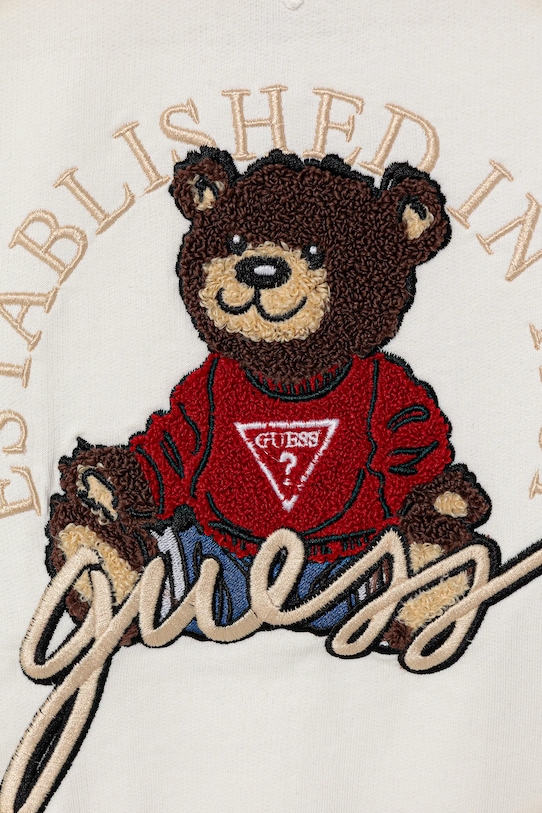 Băieți Guess hanorac de bumbac pentru copii H5YJ00.KAX74.9BYA bej