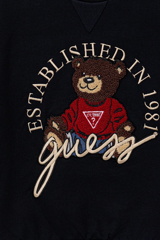 Chłopiec Guess bluza bawełniana dziecięca H5YJ00.KAX74.9BYA granatowy