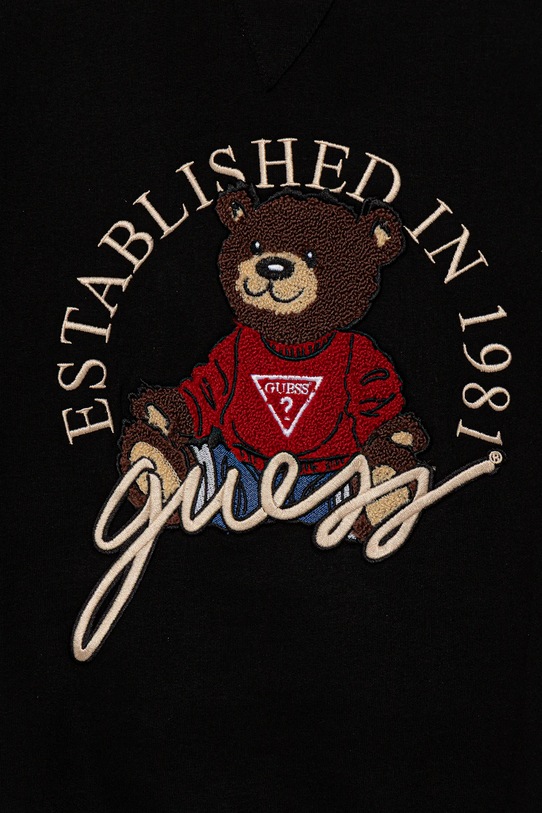 Chłopiec Guess bluza bawełniana dziecięca H5YJ00.KAX74.9BYA czarny