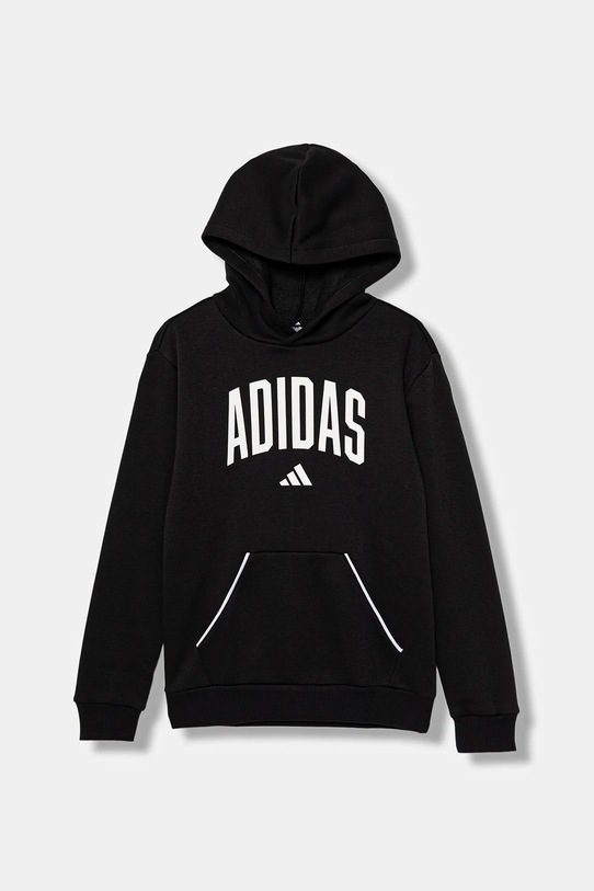Παιδική μπλούζα adidas με κουκούλα μαύρο JM1536