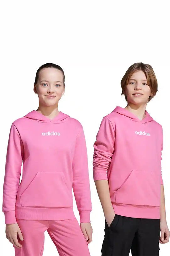 Дитяча кофта adidas з капюшоном рожевий JN2429