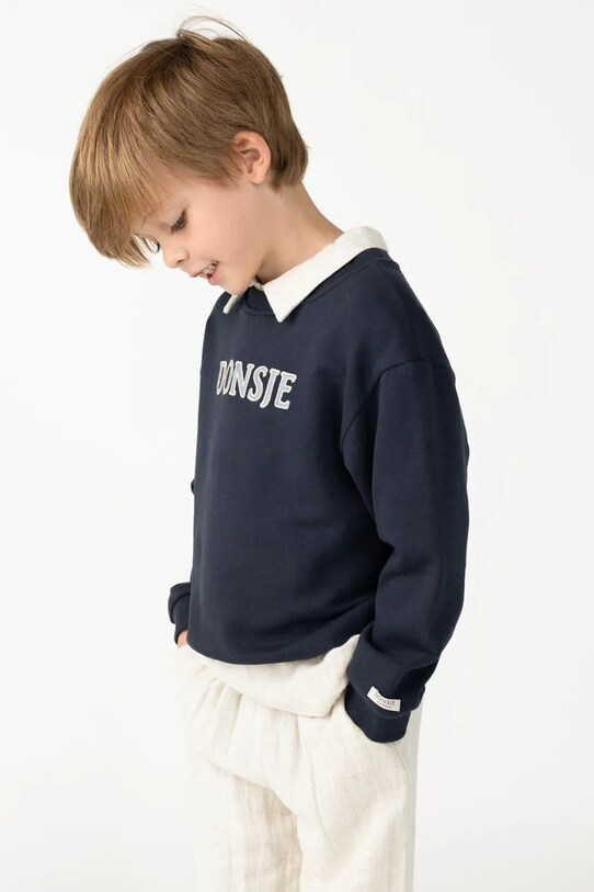 Donsje felpa cotone blu navy 4100900