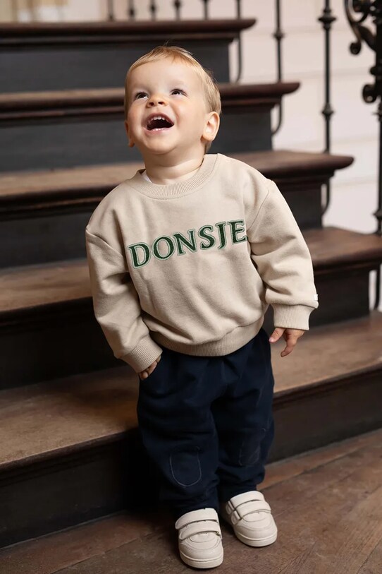 Donsje bluza bez kaptura beżowy 4100900