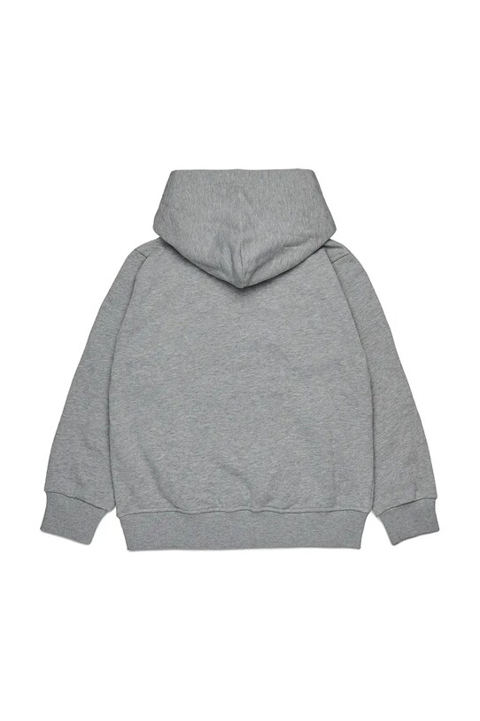Diesel bluza bawełniana dziecięca SXGINHOOD OVER SWEAT-SHIRT J02502 szary AW25