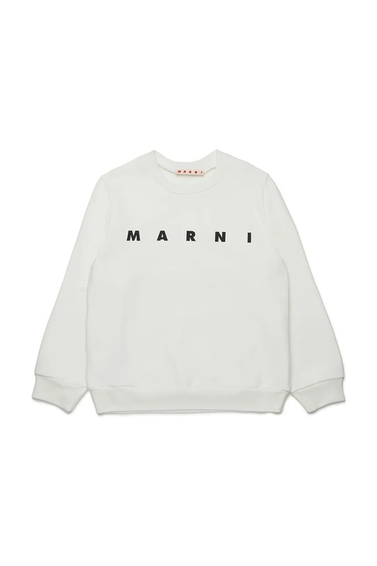 Marni hanorac de bumbac pentru copii MS340U SWEAT-SHIRT print alb M01612