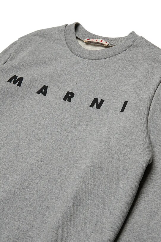 Chłopiec Marni bluza bawełniana dziecięca MS340U SWEAT-SHIRT M01612 szary