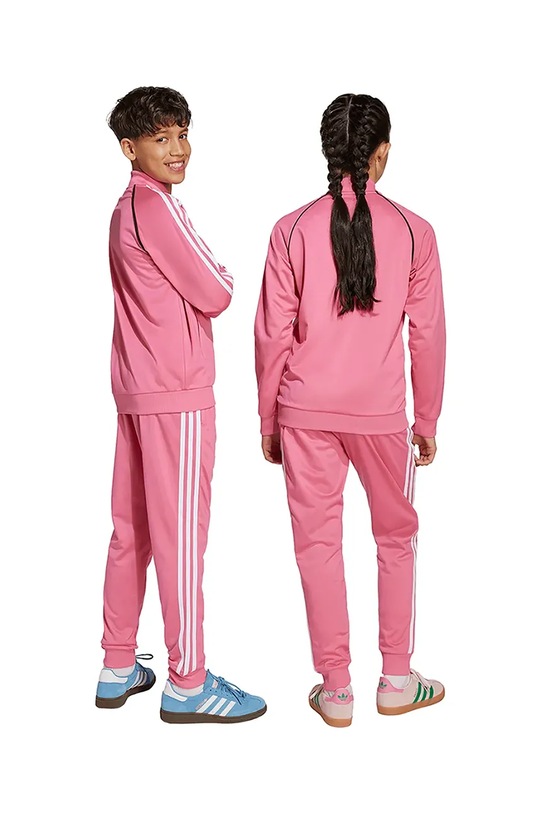 Dětská mikina adidas Originals JV8562 růžová