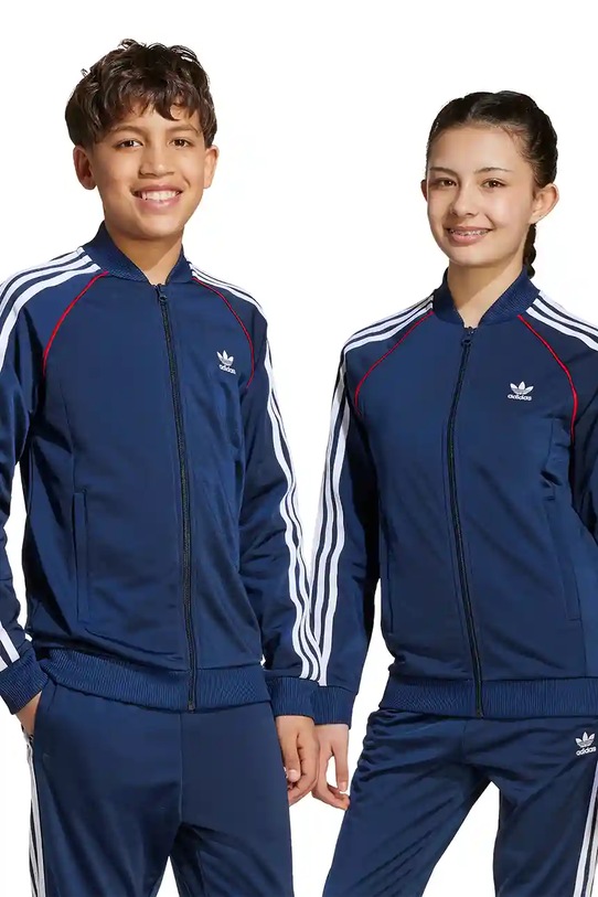 Otroški pulover adidas Originals Našitek mornarsko modra JV8563