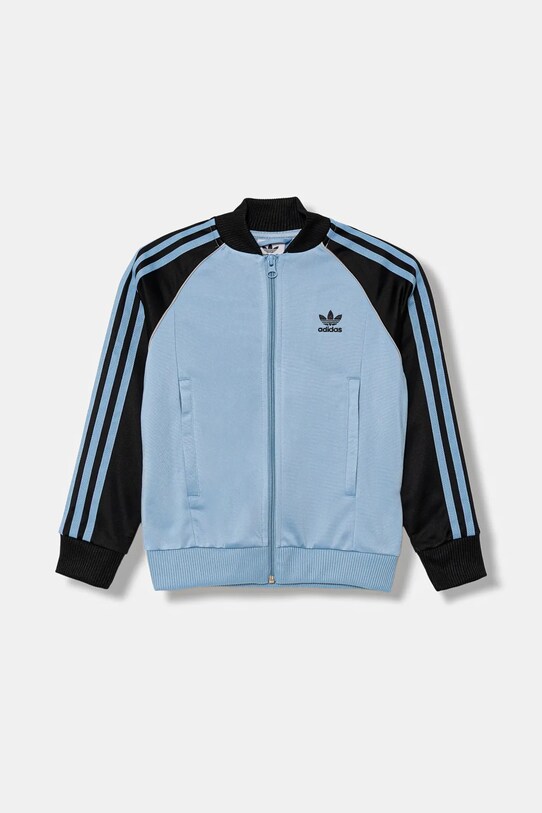 adidas Originals bluză copii cu modele albastru JV8564