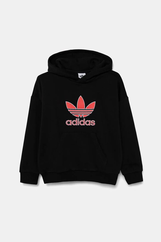 Dětská mikina adidas Originals nášivka černá JV8650