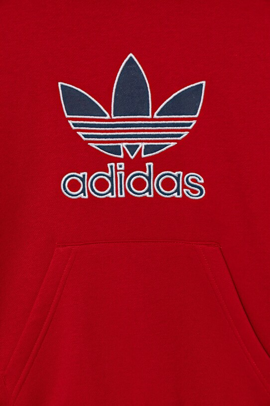 Dječaci Dječja dukserica adidas Originals JV8652 crvena
