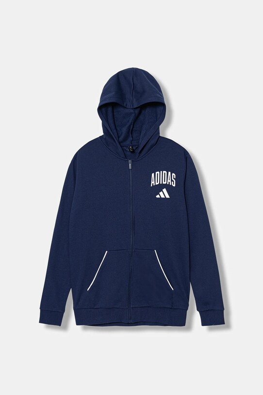 adidas bluza dziecięca z kapturem granatowy JW2390
