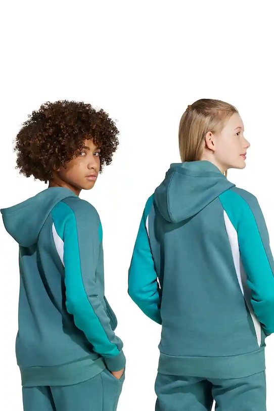 adidas bluza dziecięca JW2490 turkusowy