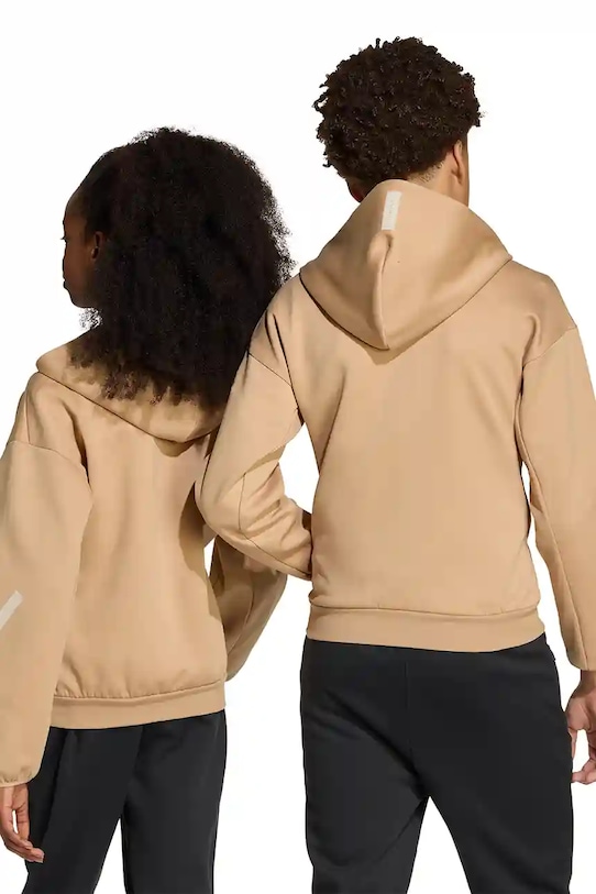 Dětská mikina adidas JW4004 hnědá