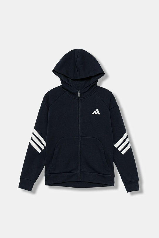 adidas bluza dziecięca z kapturem granatowy JW7527