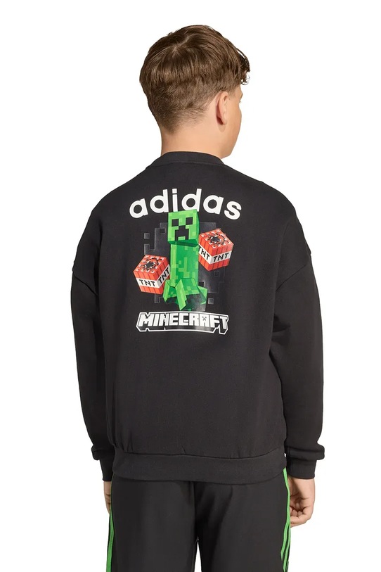 adidas Originals bluza bawełniana dziecięca aplikacja czarny JW7723