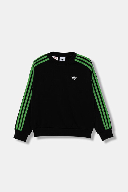 Αγορίστικα Παιδική βαμβακερή μπλούζα adidas Originals JW7723 μαύρο