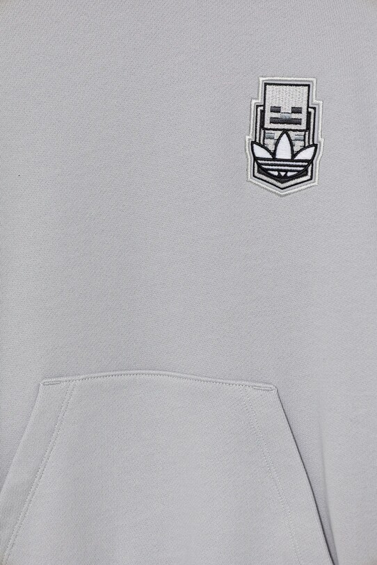 Мальчик Детская хлопковая кофта adidas Originals JW7725 серый