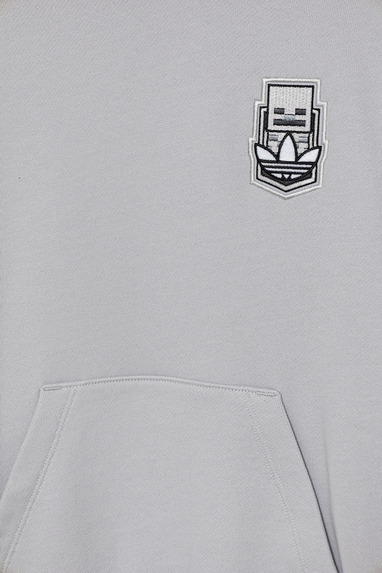 Дитяча бавовняна кофта adidas Originals сірий JW7725