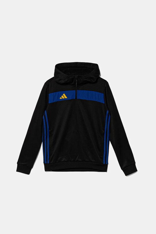 Dětská mikina adidas Performance nášivka černá JX2230