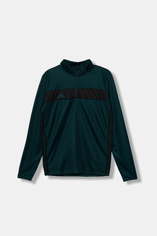Детски суичър adidas Performance без качулка зелен KC7237