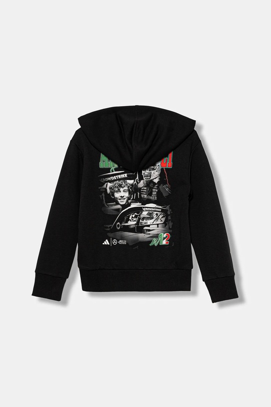 Детски суичър adidas Performance MERCEDES еластичен черен KD7302