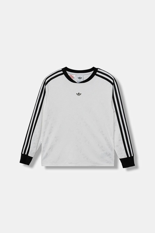 Детска блуза с дълги ръкави adidas Originals щампа бял JW2850