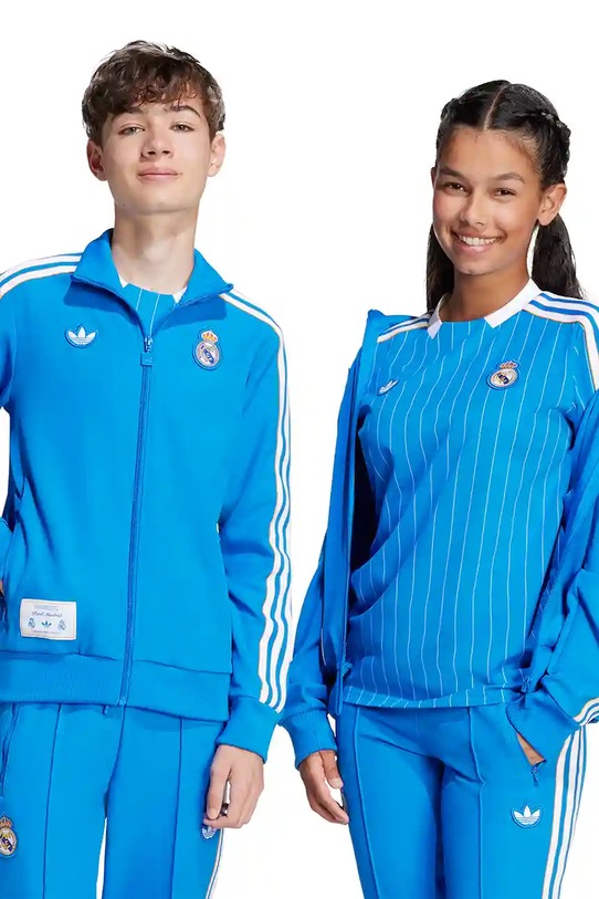 adidas Performance bluza dziecięca REAL MADRID aplikacja niebieski JN3059