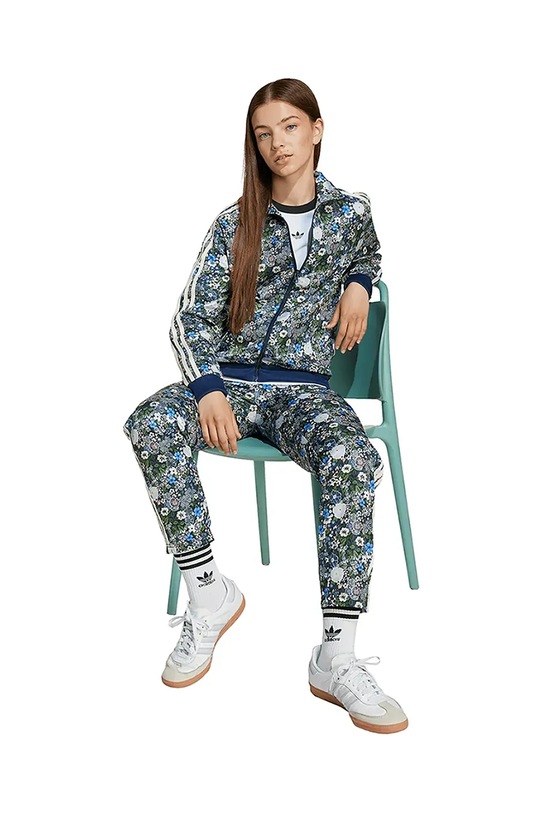 CHLAPEC Dětská mikina adidas Originals JV7823 námořnická modř
