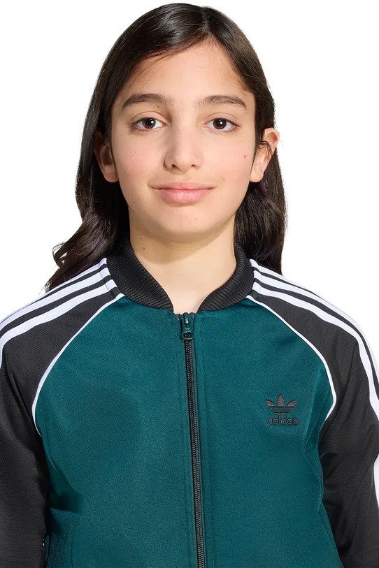 Παιδική μπλούζα adidas Originals πράσινο JV8565