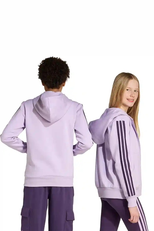 adidas bluza dziecięca KB7307 fioletowy