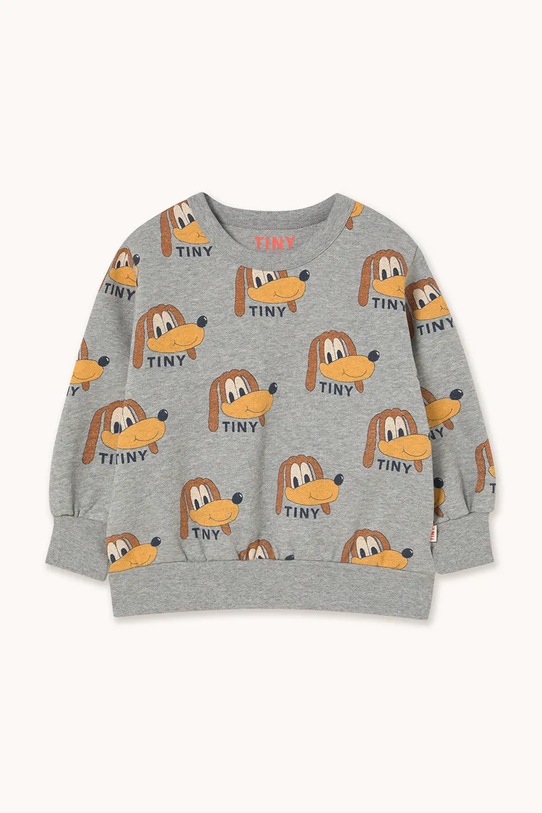 Tinycottons bluza bawełniana dziecięca DOGS SWEATSHIRT AW25.067 szary AW25