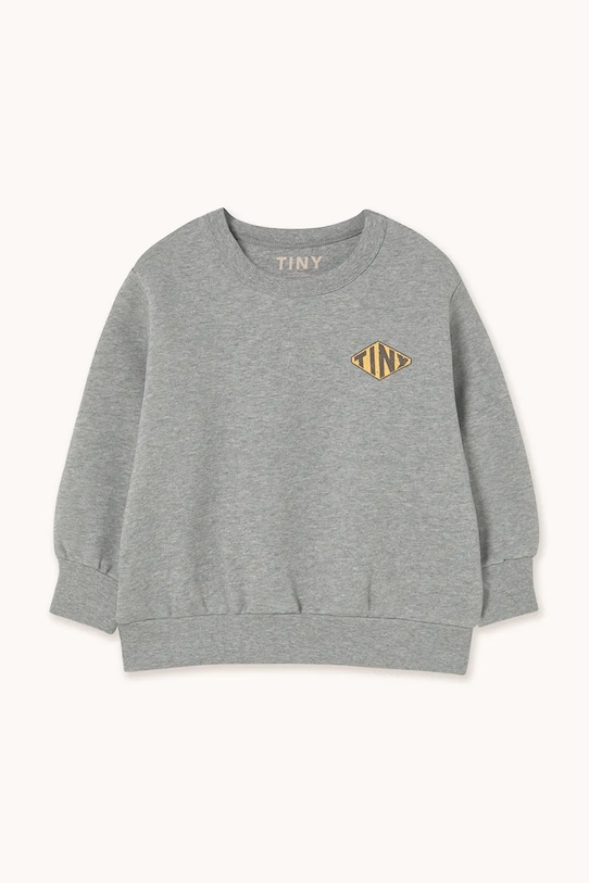 Tinycottons felpa in cotone bambino/a DIAMOND TINY GRAPHIC SWEATSHIRT AW25.297 grigio AW25