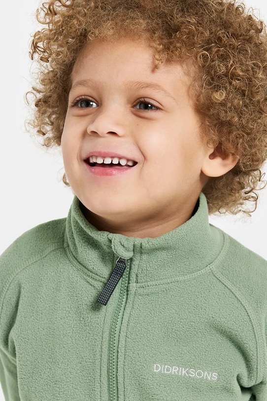 Суичър Didriksons MONTE KIDS FZ 10 505026.9BYA зелен