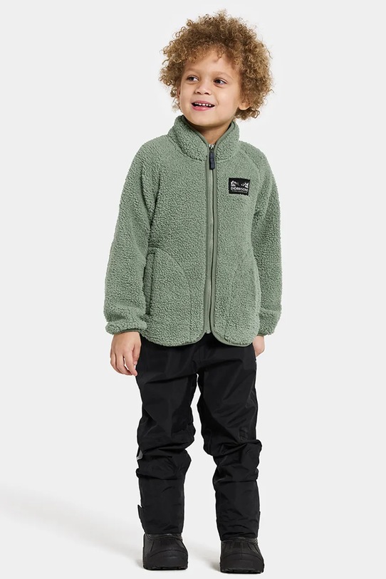 Didriksons bluza polarowa GIBBS KIDS FULLZIP 2 zielony 505577.9BYA