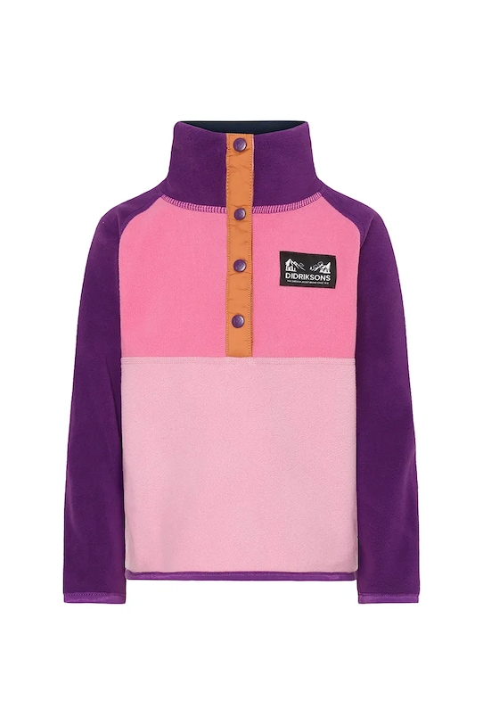 Mikina Didriksons MONTE KIDS HALF BU 4 505590.9BYA ružová AW25