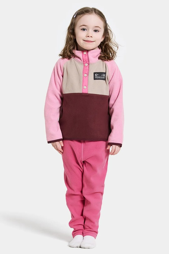 Didriksons bluză MONTE KIDS HALF BU 4 burgundia 505590.9BYA