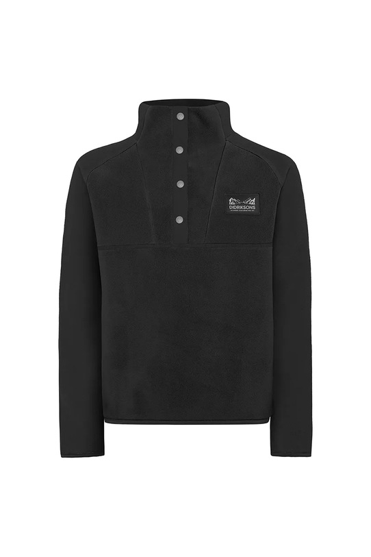Didriksons bluza dziecięca YOKTO K 1/2 BTN 2 505780.9BYA czarny AW25