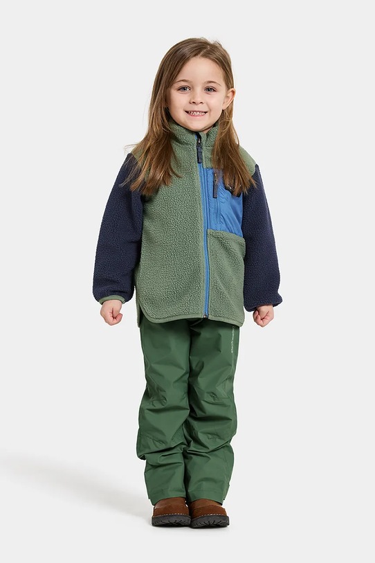 Μπλούζα Didriksons ANTEN KIDS FULLZIP πράσινο 505906.9BYA