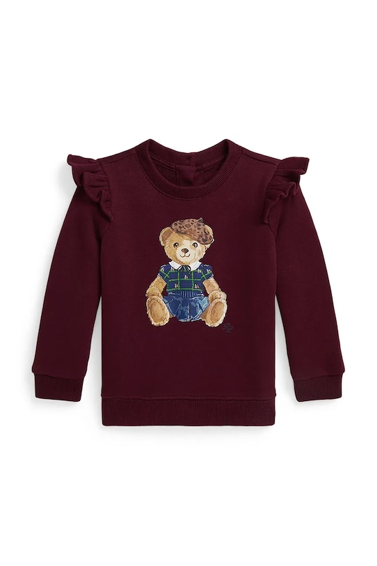 Detská mikina Polo Ralph Lauren bavlna burgundské 310982874001