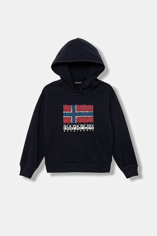 Dětská mikina Napapijri B-ADIGE s kapucí námořnická modř NP0A88ZX1761.98.128