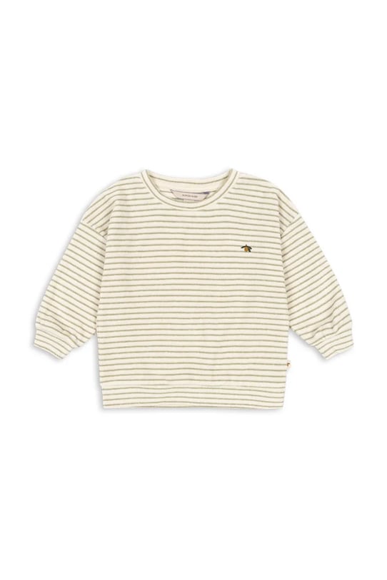 Konges Sløjd bluza dziecięca z bawełną ITTY SWEAT SHIRT GOTS KS103831.9BYA beżowy AW25