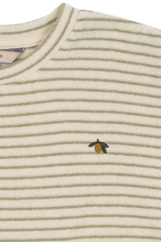 Konges Sløjd gyerek pamut pulóver ITTY SWEAT SHIRT GOTS sárga KS103831.9BYA