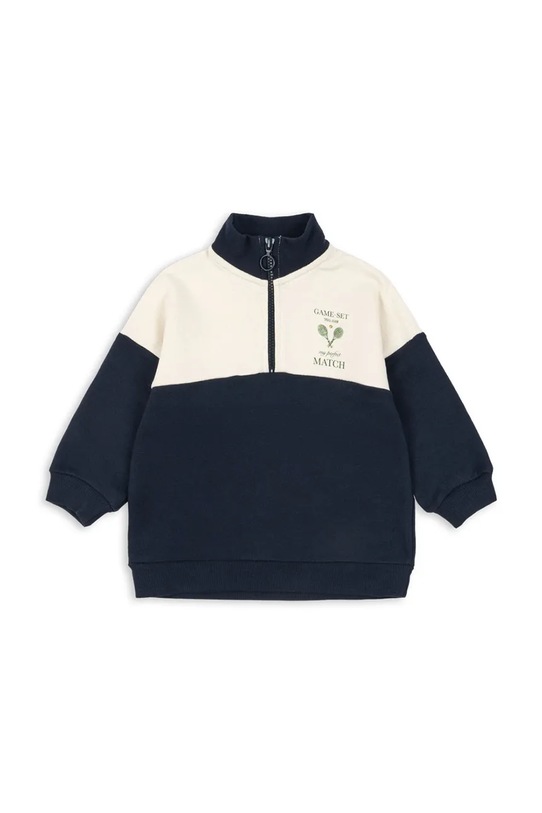 Konges Sløjd bluza LOUPY LOU HALF ZIP SWEAT OCS bez kaptura granatowy KS103872.9BYA