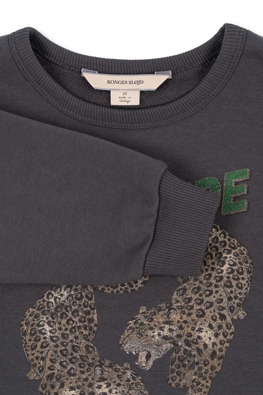 Konges Sløjd bluza dziecięca z bawełną LOU SWEAT SHIRT OCS KS103868.9BYA szary